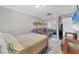 Small bedroom with a sliding mirror closet and a queen size bed at 513 25Th W Ave, Bradenton, FL 34205
