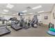 Well-equipped community gym with treadmills, weights, and fitness equipment at 5552 Bentgrass Dr # 7-301, Sarasota, FL 34235