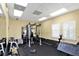 Community gym featuring a variety of weight lifting equipment and fitness area at 5552 Bentgrass Dr # 7-301, Sarasota, FL 34235