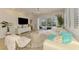 Bright living room with large windows, neutral tones, and modern furniture at 8731 52Nd E Dr, Bradenton, FL 34211