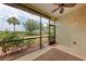 Enclosed patio features a scenic view of the property's green spaces at 13711 Messina Loop # 102, Lakewood Ranch, FL 34211