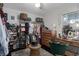 Spacious walk-in closet featuring a built-in vanity, organizers, and ample storage at 1801 Marilyn Ave, Bradenton, FL 34207
