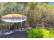 Charming Palm Island sign surrounded by lush landscaping, creating a welcoming entrance at 30 Island Cir, Sarasota, FL 34242