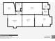 Detailed floor plan showcasing the layout of the house with room dimensions and square footage at 301 W South Ave, Tampa, FL 33603