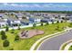 Aerial of a well-maintained community featuring a playground and landscaped yards at 4524 Pippin Ln, Lakewood Ranch, FL 34211
