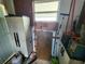 Garage with storage cabinets and shelving at 5301 Algeria Ct, Bradenton, FL 34207