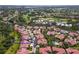 Scenic aerial shot showcasing the community's pools, golf courses and lush greenery at 7331 Villa D Este Dr, Sarasota, FL 34238
