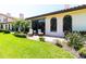 Charming backyard with landscaped patio area and well-maintained lawn at 7331 Villa D Este Dr, Sarasota, FL 34238