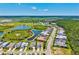 Beautiful aerial view of a well-planned community featuring lakes, green spaces, and attractive modern homes at 8272 Summer Night Rd, Sarasota, FL 34241