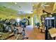 Community gym offering a variety of modern exercise equipment and ceiling fans at 8341 38Th Street Cir E # 303, Sarasota, FL 34243