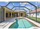 Screened backyard pool and patio area with clear views of the home and surrounding landscape at 9008 Brookfield Ter, Bradenton, FL 34212