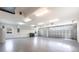 Spacious garage with high ceilings and two garage doors at 9017 Province St, Sarasota, FL 34240