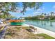 Kayak storage racks along the waterfront, perfect for water sports enthusiasts at 9393 Midnight Pass Rd # 603, Sarasota, FL 34242