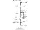 Detailed floor plan showcasing the layout of the 1036 sq ft home at 9822 Desoto Ct, Bradenton, FL 34210