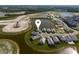 Aerial view of waterside homes in a residential area at 10030 Degas Ter, Bradenton, FL 34212
