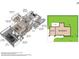 Detailed floor plan showcasing the layout of this home, with dimensions for each room and outdoor space at 1324 Augusta S Ln, St Petersburg, FL 33707