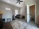 Bedroom showing a spiral staircase, walk in bathroom, and large bed at 1345 2Nd St, Sarasota, FL 34236