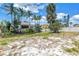 Backyard with canal and palm trees at 310 Avenida Milano, Sarasota, FL 34242