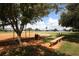 View of the baseball field area with a bench, open space and easy access to the marina at 3311 Florida Blvd, Bradenton, FL 34207