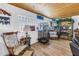 Bright living room featuring a display cabinet, wood floors, and a seating area at 3311 Florida Blvd, Bradenton, FL 34207