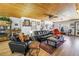 Inviting living room with cozy seating, wood floors, and a decorative ceiling at 3311 Florida Blvd, Bradenton, FL 34207