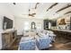 Bright and inviting living room with a view of the gourmet kitchen at 340 Jackson Dr, Sarasota, FL 34236
