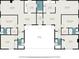 Detailed floor plan featuring measurements for a home with dual living spaces at 3921 Marlborough Pl, Sarasota, FL 34241