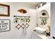 Stylish bathroom featuring a modern vanity with decor and accents at 4727 Sabal Key Dr # 4727, Bradenton, FL 34203