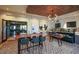 Charming cafe area with tile floors, a wooden table, and a pastry display case at 4809 Benito Ct, Bradenton, FL 34211
