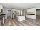 Modern kitchen featuring stainless steel appliances and center island at 5266 Wagon Wheel Dr, North Port, FL 34291