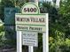 Morton Village community sign indicating private property and no trespassing at 5400 34Th W St # H12, Bradenton, FL 34210