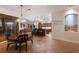 Open-concept layout connecting the dining area, kitchen, and living room, perfect for gatherings at 801 3Rd E St, Palmetto, FL 34221