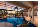 Gorgeous pool and spa area with a waterfront view, fully screened for ultimate relaxation and comfort at 801 3Rd E St, Palmetto, FL 34221