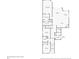 The floor plan of the first floor of the house showcasing the layout of rooms and dimensions at 8069 Tidal Pointe Way, Sarasota, FL 34240