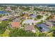 Aerial community view featuring houses with pools and landscaped yards at 9016 30Th E St, Parrish, FL 34219