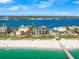 Beautiful beachfront property near a dock with scenic views of the Gulf at 100 6Th S St, Bradenton Beach, FL 34217
