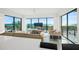Open-concept living room with ocean views and modern furnishings at 100 6Th S St, Bradenton Beach, FL 34217