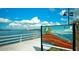 Community waterfront featuring unique artwork with a view of the bridge and ocean at 2330 7Th W Ave, Bradenton, FL 34205