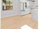 Bright breakfast nook features a modern white kitchen at 2410 Floyd St, Sarasota, FL 34239