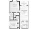 Detailed floor plan of the home layout, showing the room dimensions at 2650 Coconut Bay Ln # 521, Sarasota, FL 34237