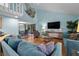 Bright living room features modern furnishings, an open floor plan, and stylish decor at 3446 Anglin Dr, Sarasota, FL 34242