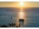 Beautiful ocean view featuring boats out on the water and a sunlit horizon on a clear, bright day at 3446 Anglin Dr, Sarasota, FL 34242