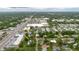 Aerial view of the neighborhood, showing houses and nearby commercial areas at 4015 Asbury Pl, Sarasota, FL 34233