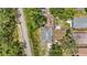 Aerial view of the property showing roof and nearby features at 4251 Austin St, Sarasota, FL 34233