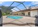 Relaxing screened-in pool area with ample seating and a clear view of the backyard at 4622 34Th E Ct, Bradenton, FL 34203