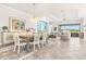 Open-concept living space featuring a dining area, living room, and large windows with scenic views at 5011 Tivoli Run, Bradenton, FL 34211