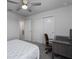 Comfortable bedroom with closet space and a desk area, perfect for work or study at 9148 Royal River Cir, Parrish, FL 34219