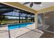 Relaxing screened pool with brick pavers and golf course views at 9719 Discovery Ter, Bradenton, FL 34212