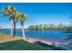 Picturesque water view featuring lush green landscaping, creating a serene atmosphere for relaxing and enjoying nature at 9719 Discovery Ter, Bradenton, FL 34212