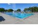 A large, well-maintained community pool with multiple lanes, perfect for swimming laps or enjoying a refreshing dip at 1323 Loma Linda Ct, Sarasota, FL 34239